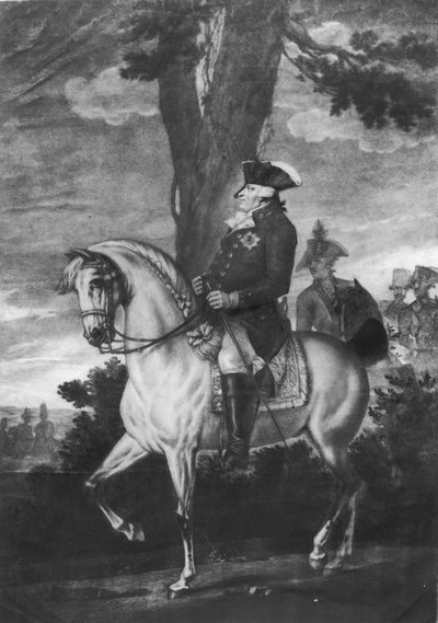 Equestrian Portrait of Frederick William II, King of Prussia by Heinrich Sintzenich